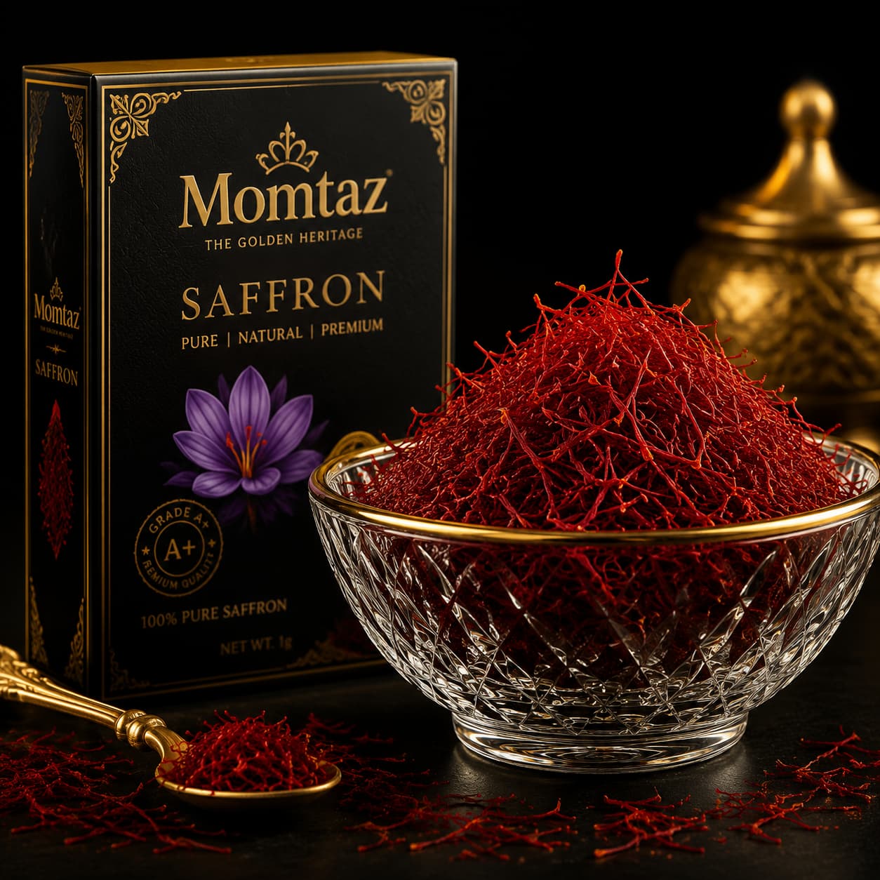 Momtaz Nuts Saffron Packaging